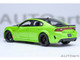 Dodge Charger Scat Pack Widebody Sublime Green with Matt Black Hood and Top 1/18 Model Car Autoart 71758