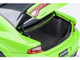 Dodge Charger Scat Pack Widebody Sublime Green with Matt Black Hood and Top 1/18 Model Car Autoart 71758