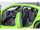 Dodge Charger Scat Pack Widebody Sublime Green with Matt Black Hood and Top 1/18 Model Car Autoart 71758