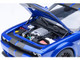 2022 Dodge Challenger SRT Jailbreak Indigo Blue Metallic with Carbon Stripes 1/18 Model Car Autoart 71763