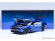 2022 Dodge Challenger SRT Jailbreak Indigo Blue Metallic with Carbon Stripes 1/18 Model Car Autoart 71763