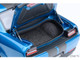 2023 Dodge Challenger SRT Super Stock Frostbite Blue Metallic with Carbon Stripes 1/18 Model Car Autoart 71767