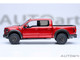 2019 Ford F 150 Raptor Pickup Truck Ruby Red Metallic 1/18 Model Car Autoart 72948