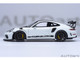 Porsche 911 991 2 GT3 RS Weissach Package White with Carbon Hood and Top 1/18 Model Car Autoart 78176