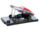 1969 Ford Mustang Funny Car NHRA 75 Years Red and White with Graphics Limited Edition to 3740 pieces Worldwide 1/64 Diecast Model Car M2 Machines 31500-HS66