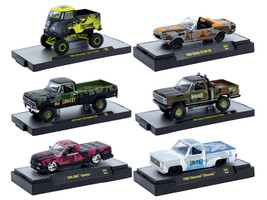 Auto Meets Set of 6 Cars IN DISPLAY CASES Release S60 Limited Edition 1/64 Diecast Model Car M2 Machines 32600-S60