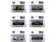 Auto Meets Set of 6 Cars IN DISPLAY CASES Release S60 Limited Edition 1/64 Diecast Model Car M2 Machines 32600-S60