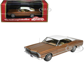 1967 Ford Galaxie Burnt Amber Metallic with White Top Limited Edition to 200 pieces Worldwide 1/43 Model Car Goldvarg Collection GC-079B