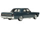 1962 Lincoln Continental Oxford Gray Metallic with Blue Interior Limited Edition to 200 pieces Worldwide 1/43 Model Car Goldvarg Collection GC-088A