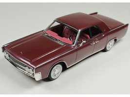 1962 Lincoln Continental Royal Red Metallic with Red Interior Limited Edition to 200 pieces Worldwide 1/43 Model Car Goldvarg Collection GC-088B