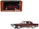 1962 Lincoln Continental Royal Red Metallic with Red Interior Limited Edition to 200 pieces Worldwide 1/43 Model Car Goldvarg Collection GC-088B