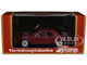 1962 Lincoln Continental Royal Red Metallic with Red Interior Limited Edition to 200 pieces Worldwide 1/43 Model Car Goldvarg Collection GC-088B