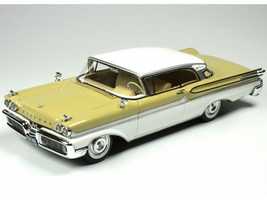 1958 Mercury Park Lane Mayfair Yellow and Marble White Limited Edition to 200 pieces Worldwide 1/43 Model Car Goldvarg Collection GC-090B