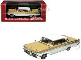 1958 Mercury Park Lane Mayfair Yellow and Marble White Limited Edition to 200 pieces Worldwide 1/43 Model Car Goldvarg Collection GC-090B