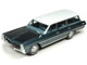 1964 Pontiac Safari Gulfstream Aqua Metallic with White Top and Blue Interior Limited Edition to 200 pieces Worldwide 1/43 Model Car Goldvarg Collection GC-093A