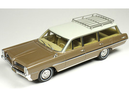 1964 Pontiac Safari Bronze Irid Metallic with Cream Top Limited Edition to 200 pieces Worldwide 1/43 Model Car Goldvarg Collection GC-093B