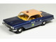 1961 Chevrolet Biscayne Nassau County Police Department Blue Metallic with Beige Top Limited Edition to 150 pieces Worldwide 1/43 Model Car Goldvarg Collection GC-097B