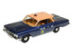 1961 Chevrolet Biscayne Nassau County Police Department Blue Metallic with Beige Top Limited Edition to 150 pieces Worldwide 1/43 Model Car Goldvarg Collection GC-097B