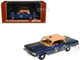 1961 Chevrolet Biscayne Nassau County Police Department Blue Metallic with Beige Top Limited Edition to 150 pieces Worldwide 1/43 Model Car Goldvarg Collection GC-097B