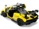 McLaren Senna 8 PAS Racing Yellow Metallic with Black Top Hyper Spec Series 1/24 Diecast Model Car Jada 36484