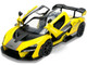McLaren Senna 8 PAS Racing Yellow Metallic with Black Top Hyper Spec Series 1/24 Diecast Model Car Jada 36484