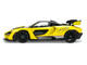 McLaren Senna 8 PAS Racing Yellow Metallic with Black Top Hyper Spec Series 1/24 Diecast Model Car Jada 36484