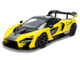 McLaren Senna 8 PAS Racing Yellow Metallic with Black Top Hyper Spec Series 1/24 Diecast Model Car Jada 36484