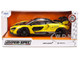McLaren Senna 8 PAS Racing Yellow Metallic with Black Top Hyper Spec Series 1/24 Diecast Model Car Jada 36484