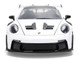 Porsche 911 GT3 RS 992 #12 White with Blue Stripes and Carbon Top Hyper Spec Series 1/24 Diecast Model Car Jada 36494