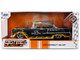 1955 Chevrolet Bel Air BTM Social Club Matt Black with Flames Bigtime Muscle Series 1/24 Diecast Model Car Jada 36606