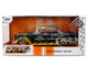 1955 Chevrolet Bel Air BTM Social Club Matt Black with Flames Bigtime Muscle Series 1/24 Diecast Model Car Jada 36606