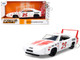 1969 Dodge Charger Daytona #25 White with Red Stripes Bigtime Muscle Series 1/24 Diecast Model Car Jada 36608