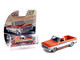 1972 Chevrolet C 10 Short Bed Pickup Truck Orange and White Mijo Exclusives Series 1/64 Diecast Model Car Greenlight GL-1352001