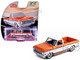 1972 Chevrolet C 10 Short Bed Pickup Truck Orange and White Mijo Exclusives Series 1/64 Diecast Model Car Greenlight GL-1352001