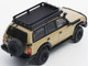 Toyota Land Cruiser 80 RHD Right Hand Drive Beige with Roof Rack and Accessories 1/64 Diecast Model Car GCD KS-014-631