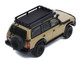 Toyota Land Cruiser 80 RHD Right Hand Drive Beige with Roof Rack and Accessories 1/64 Diecast Model Car GCD KS-014-631