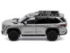 Toyota Sequoia TRD PRO Silver Metallic with Roof Rack 1/64 Diecast Model Car GCD KS-068-569