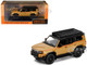 2024 Toyota Land Cruiser Prado Gold Metallic with Red Stripes and Roof Rack 1/64 Diecast Model Car GCD KS-075-580