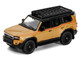 2024 Toyota Land Cruiser Prado Gold Metallic with Red Stripes and Roof Rack 1/64 Diecast Model Car GCD KS-075-580