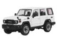 Toyota Land Cruiser J76 RHD Right Hand Drive White 1/64 Diecast Model Car GCD KS-081-458