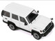 Toyota Land Cruiser J76 RHD Right Hand Drive White 1/64 Diecast Model Car GCD KS-081-458