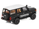 Toyota Land Cruiser J76 Black with Silver Metallic Top 1/64 Diecast Model Car GCD KS-081-638