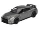 Nissan GT R Nismo R35 CRS Version RHD Right Hand Drive Dark Metal Gray Metallic Limited Edition 1/64 Diecast Model Car Mini GT MGT01089
