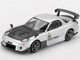 Mazda RX 7 RE Amemiya Silver Metallic with Matt Black Hood Limited Edition 1/64 Diecast Model Car Mini GT MGT01106
