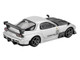 Mazda RX 7 RE Amemiya Silver Metallic with Matt Black Hood Limited Edition 1/64 Diecast Model Car Mini GT MGT01106