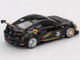 Toyota GR86 LB Nation Liberty Walk #24 Black with Carbon Hood and Gold Graphics Limited Edition 1/64 Diecast Model Car Mini GT MGT01149