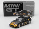 Toyota GR86 LB Nation Liberty Walk #24 Black with Carbon Hood and Gold Graphics Limited Edition 1/64 Diecast Model Car Mini GT MGT01149