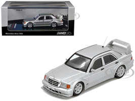 Mercedes Benz 190E 2 5 16 Evolution II Silver Metallic 1/64 Diecast Model Car Inno Models IN64-190E-SIL