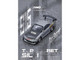 Nissan Top Secret Silvia S15 RHD Right Hand Drive Silver Metallic with Carbon Hood 1/64 Diecast Model Car Inno Models IN64-S15TS-SIL