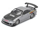 Nissan Top Secret Silvia S15 RHD Right Hand Drive Silver Metallic with Carbon Hood 1/64 Diecast Model Car Inno Models IN64-S15TS-SIL